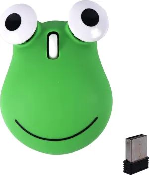 2.4G Wireless Mouse Cute Frog Computer Mouse Bluetooth Mouse USB Optical 1600DPI Mouse Portable Travel Dual-Mode Cordless Mice with Receiver for Laptop, PC, Notebook (Dual Mode Frog)