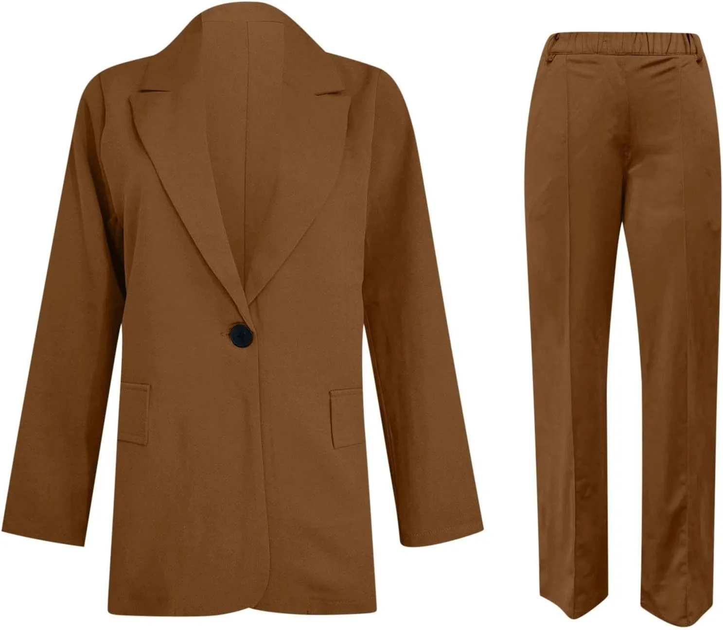 ChicCrate Blazer Sets Women 2 Piece Outfits Dressy Pant Suits Business Casual Outfits Loose Pants Work Clothing