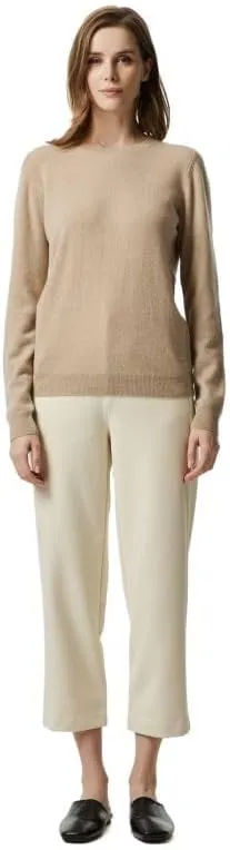 EURKEA Women's Crewneck 100% Cashmere Sweater, Cozy Pullover Winter Top for Women, Gift Ready