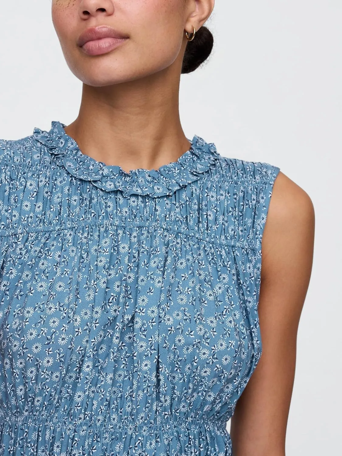 GAP Women's Smocked Midi Dress