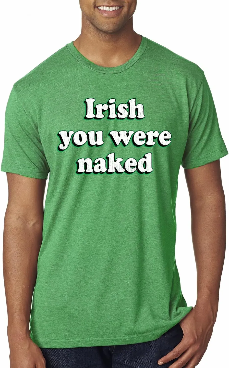 Go Luck Yourself | Shamrock Design St. Patrick's Day Mens Premium Tri Blend T-Shirt