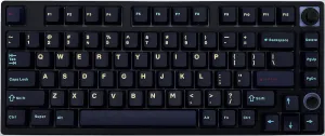 KEYMECHER 75% Mechanical Keyboard, RGB Backlit Hotswap Wireless Keyboard Support Bluetooth, 2.4G and Wire Connection, Mechanical Gaming Keyboard with Ganss Silver Switches, PBT Keycaps and Volume Knob