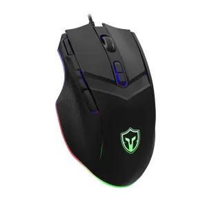 LEWENTECH Gaming Mouse 6 Adjustable DPI Up to 7200 Wired PC Gaming Mouse 8 Programmable Buttons 13 Adjustable RGB LED Modes 1.5 M Drag-Free Paracord Ergonomic Mouse Windows/PC/Mac/Laptop (Black)