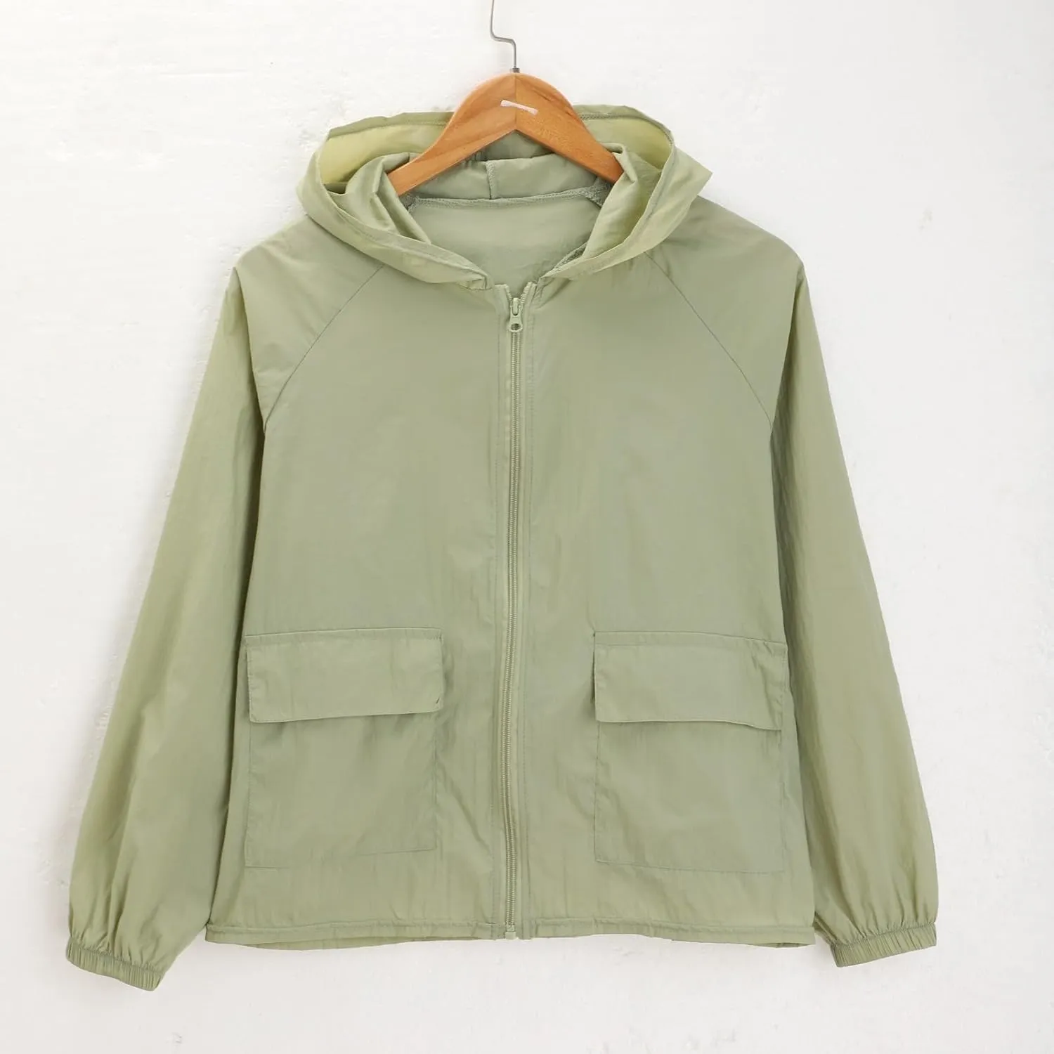 Lightweight Rain Jacket for Women Hood Packable Softshell Breathable Raincoat Hiking Fishing Travel Waterproof Jacket
