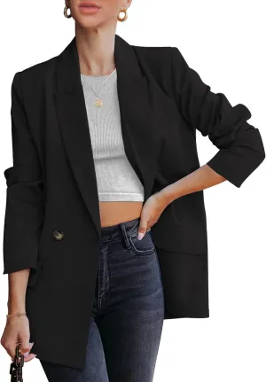 luvamia Blazer Jackets for Women Work Casual Office Long Sleeve Fashion Dressy Business Outfits