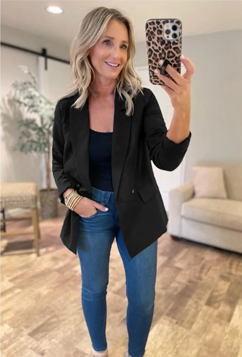 luvamia Blazer Jackets for Women Work Casual Office Long Sleeve Fashion Dressy Business Outfits