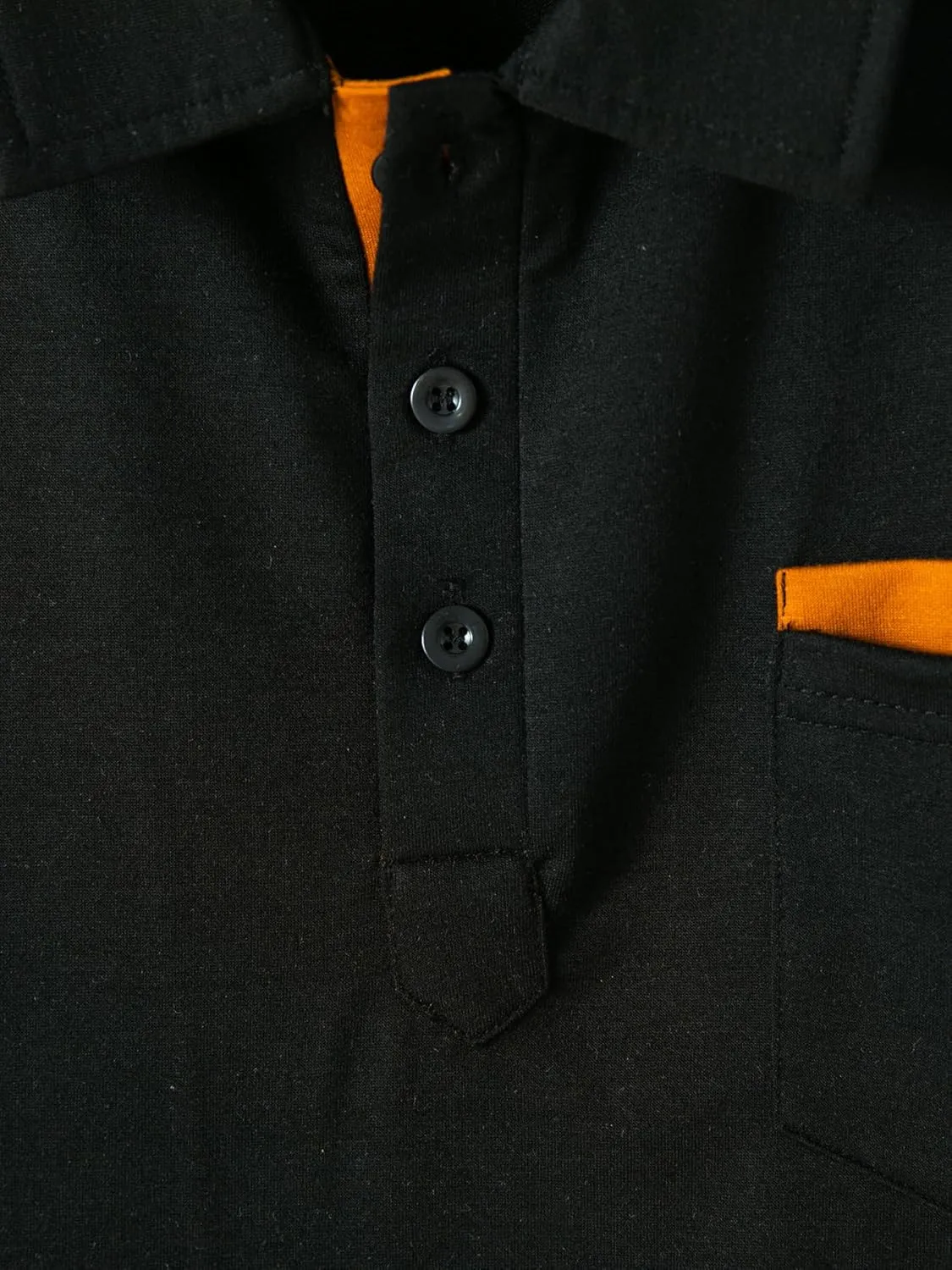 Mens Long Sleeve Polo Shirts Casual Cotton Polo T Shirt with Pocket Classic Button Collared Golf Shirt