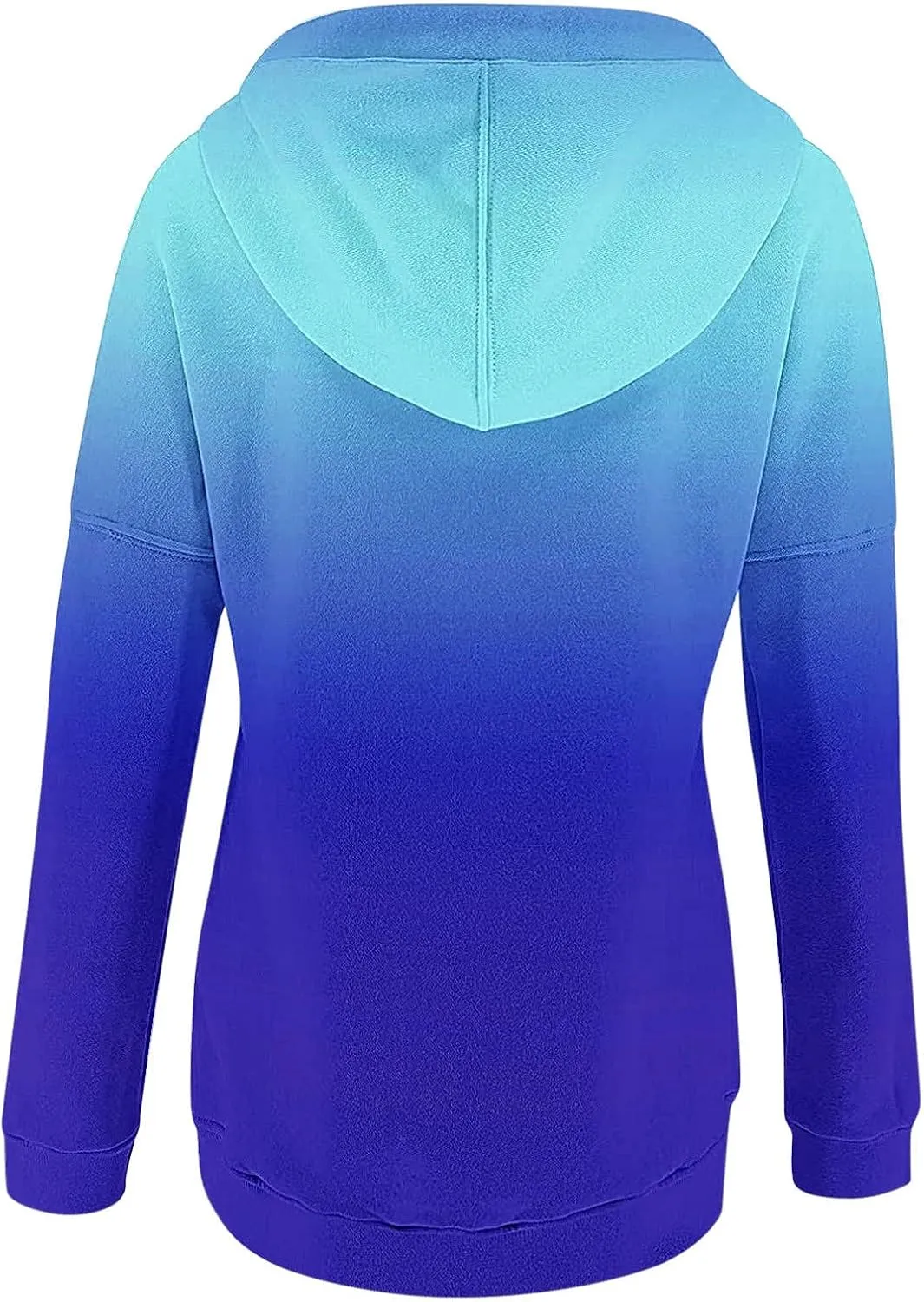 Muyise Womens 2023 Hooded Button Collar Drawstring Hoodies Pullover Sweatshirts Casual Long Sleeve Tops Shirts with Pocket
