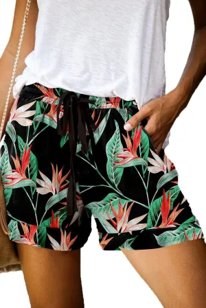 QUEEN PLUS Womens Casual Shorts Comfy Elastic Waist Drawstring Pocket Shorts Pants