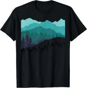 Timeless Mountain, Nature Trees and Forest T-Shirt