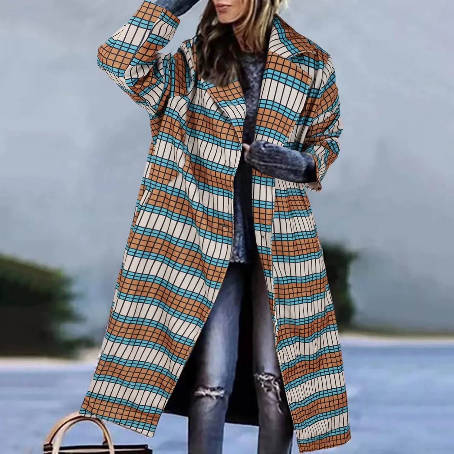Women's Thicken Fleece Lined Parka Color Hooded Plus Size Coat Mountain Windproof Rain Windbreaker Women's